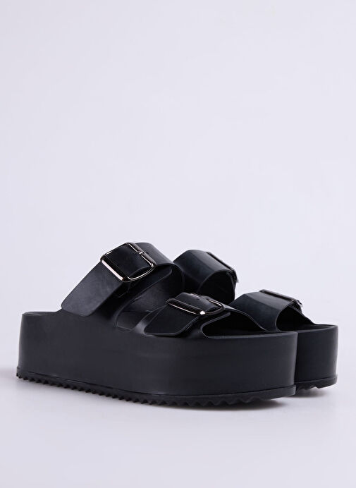 Cotton Bar Siyah Kadın Terlik BIDDY - Görsel 3