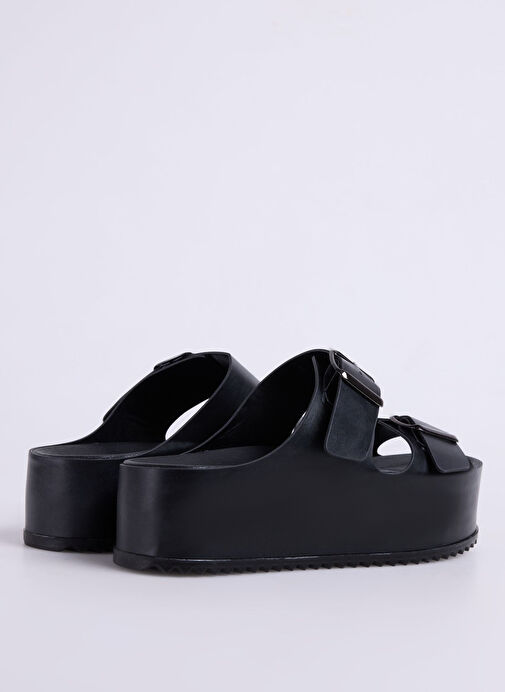 Cotton Bar Siyah Kadın Terlik BIDDY - Görsel 4