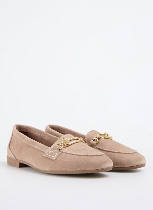 Fabrika Bej Kadın Deri Loafer D-SELAH - Görsel 3