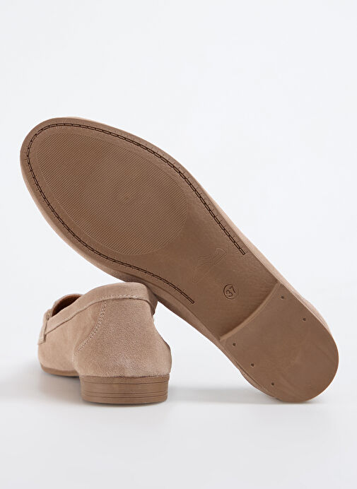 Fabrika Bej Kadın Deri Loafer D-SELAH - Görsel 5
