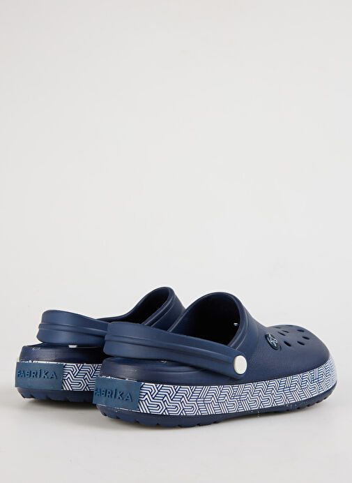 Fabrika Lacivert-Beyaz Erkek Plaj Terliği INFERNO - Görsel 4