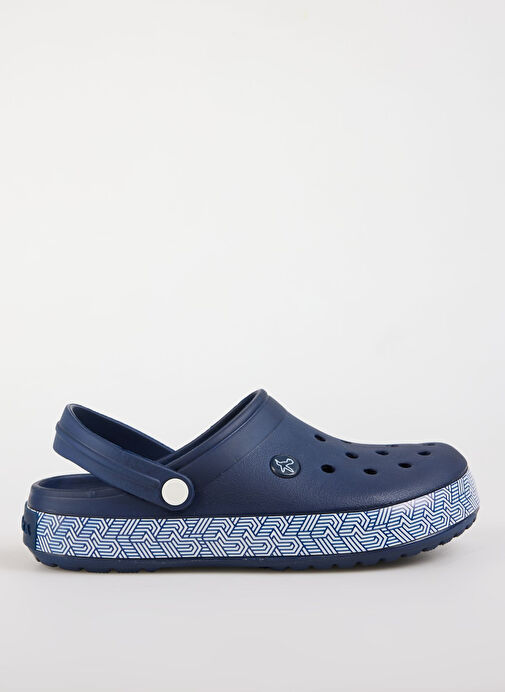 Fabrika Lacivert-Beyaz Erkek Plaj Terliği INFERNO - Görsel 7