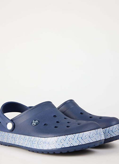 Fabrika Lacivert-Beyaz Erkek Plaj Terliği INFERNO - Görsel 11