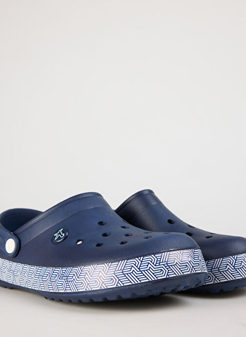 Fabrika Lacivert-Beyaz Erkek Plaj Terliği INFERNO - Görsel 6