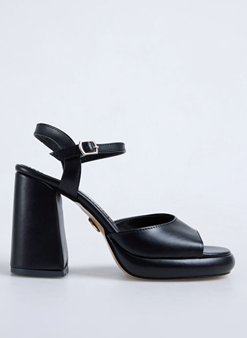 Fabrika Siyah Kadın Topuklu Ayakkabı NOSAH - Görsel 2