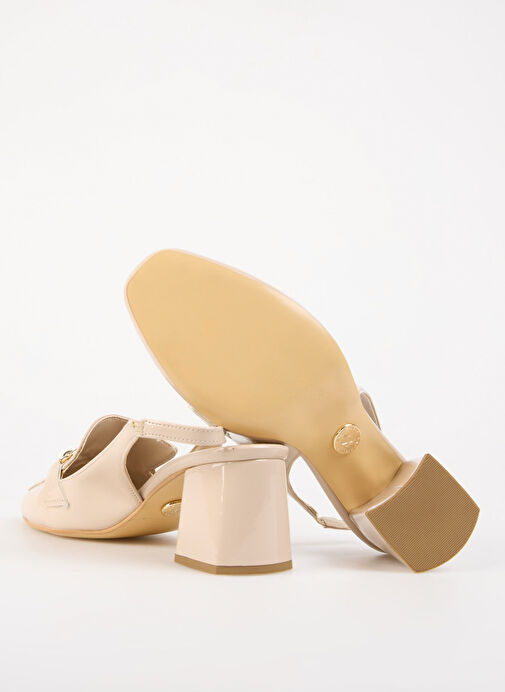 Fabrika Bej Kadın Topuklu Ayakkabı AYELEN - Görsel 5