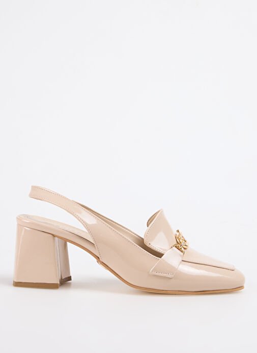 Fabrika Bej Kadın Topuklu Ayakkabı AYELEN - Görsel 6