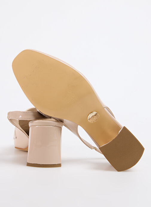 Fabrika Bej Kadın Topuklu Ayakkabı AYELEN - Görsel 9