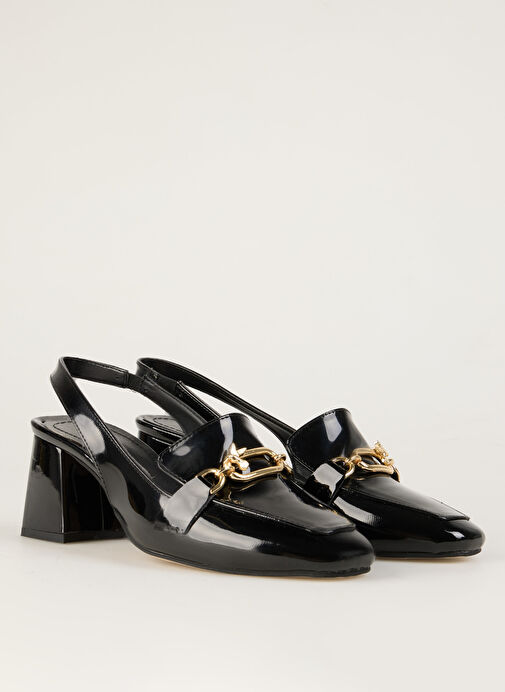 Fabrika Siyah Kadın Topuklu Ayakkabı AYELEN - Görsel 8