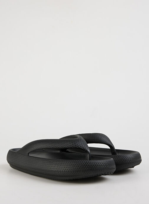 Fabrika Siyah Erkek Plaj Terliği VORTEX - Görsel 3