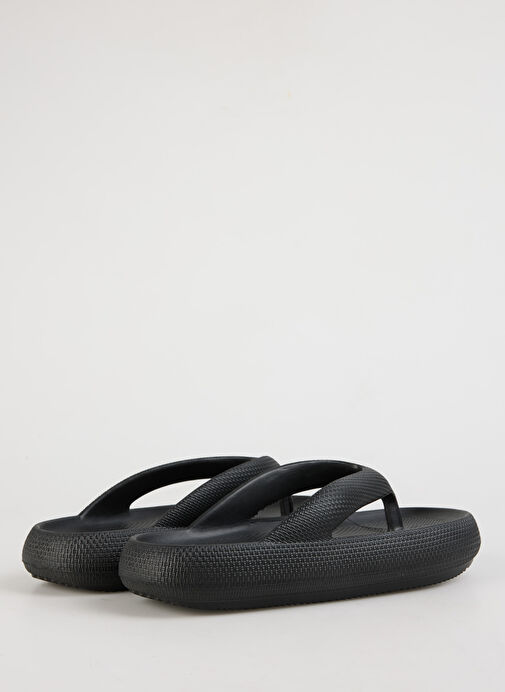 Fabrika Siyah Erkek Plaj Terliği VORTEX - Görsel 4