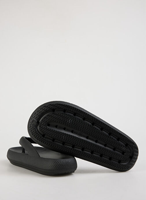 Fabrika Siyah Erkek Plaj Terliği VORTEX - Görsel 5