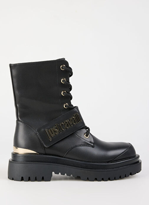 Just Cavalli Siyah Kadın Deri Bot 77RA3S94ZSS61899 - Görsel 2
