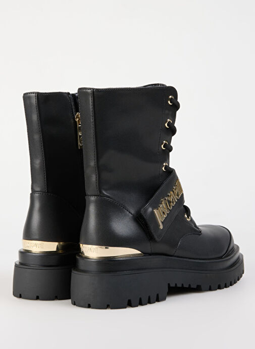 Just Cavalli Siyah Kadın Deri Bot 77RA3S94ZSS61899 - Görsel 4