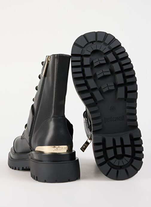 Just Cavalli Siyah Kadın Deri Bot 77RA3S94ZSS61899 - Görsel 5