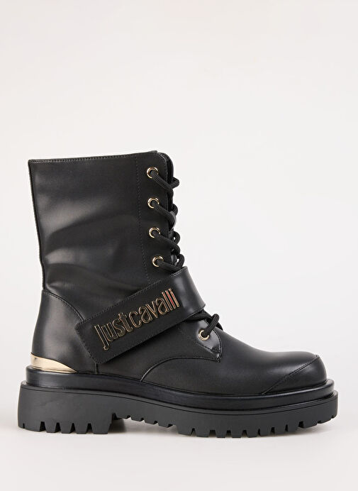 Just Cavalli Siyah Kadın Deri Bot 77RA3S94ZSS61899 - Görsel 6
