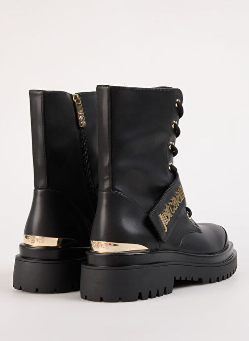 Just Cavalli Siyah Kadın Deri Bot 77RA3S94ZSS61899 - Görsel 8