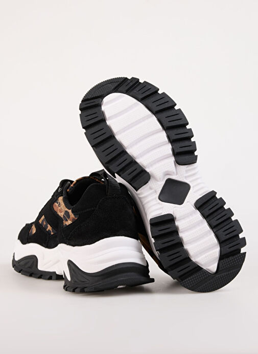 Just Cavalli Siyah-Çok Renkli Kadın deri Sneaker 77RA3SC1ZPA73LS1 - Görsel 5