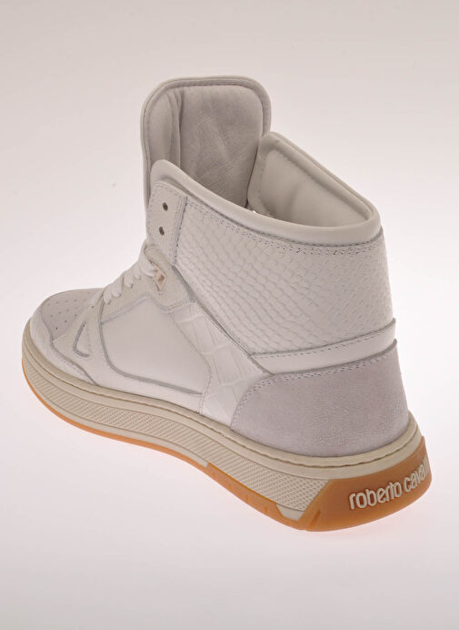 Roberto Cavalli Beyaz Erkek Deri Sneaker 25736 - Görsel 5