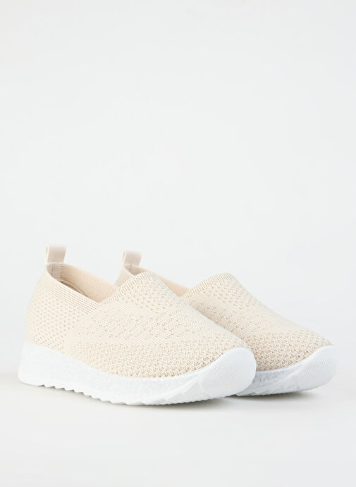 Cotton Bar Bej Kadın Sneaker JABREN - Görsel 3