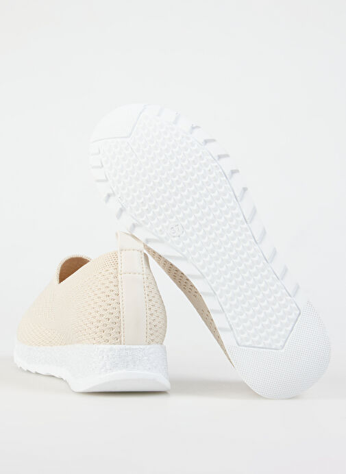 Cotton Bar Bej Kadın Sneaker JABREN - Görsel 5