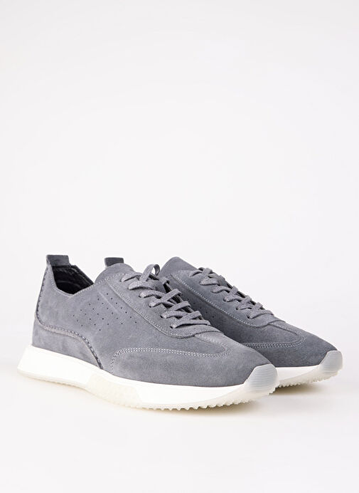 Cotton Bar Antrasit Erkek Süet Sneaker TROY-SAUL - Görsel 3