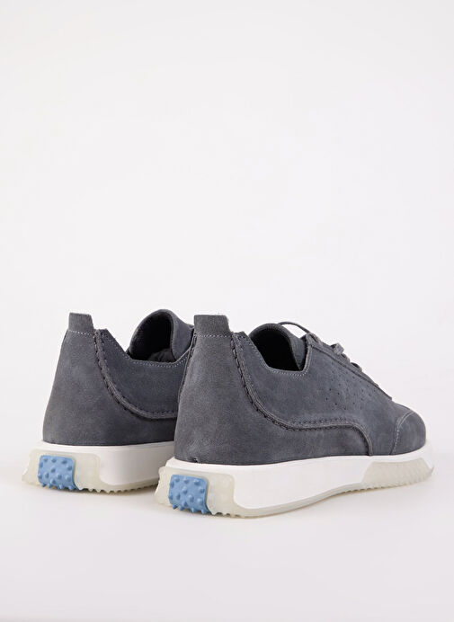 Cotton Bar Antrasit Erkek Süet Sneaker TROY-SAUL - Görsel 4