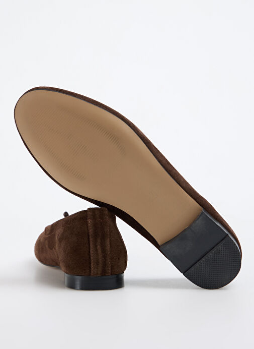 Fabrika Kahverengi Kadın Deri Babet D-AMANDA - Görsel 5