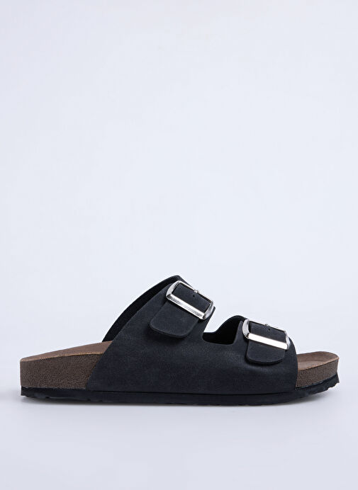 Cotton Bar Siyah Erkek Terlik ENORAY - Görsel 2