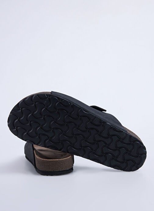 Cotton Bar Siyah Erkek Terlik ENORAY - Görsel 5