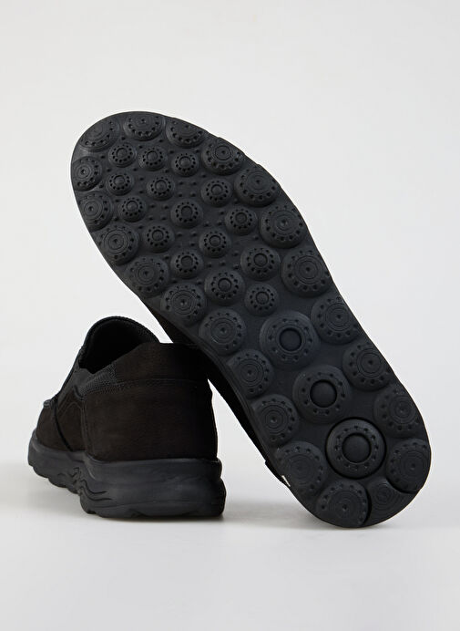 Cotton Bar Siyah Erkek Deri Günlük Ayakkabı TANYA - Görsel 5