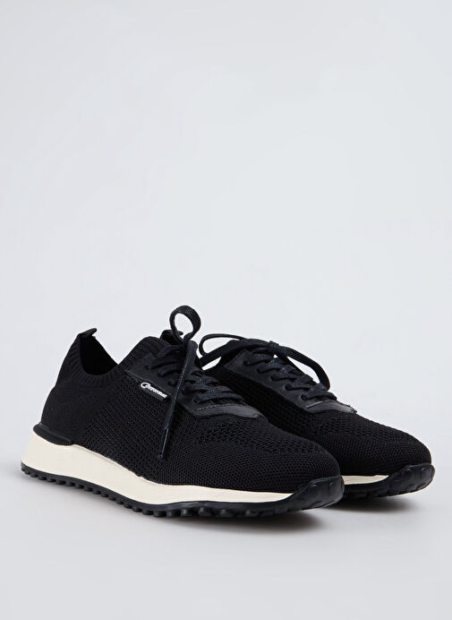 Cotton Bar Siyah Erkek Tekstil Sneaker SOREN - Görsel 3