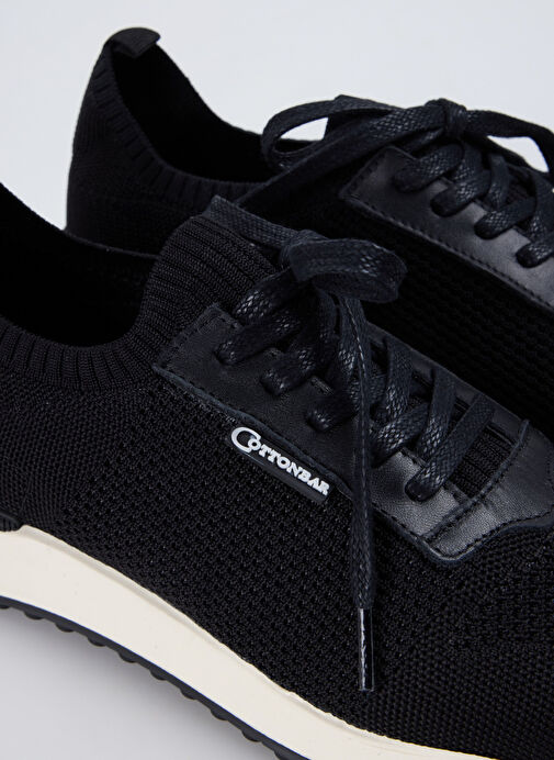 Cotton Bar Siyah Erkek Tekstil Sneaker SOREN - Görsel 6