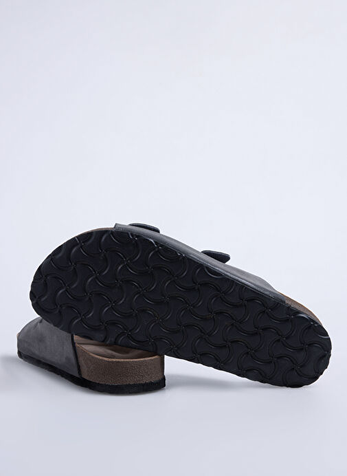 Cotton Bar Antrasit Erkek Terlik ENORAY - Görsel 5