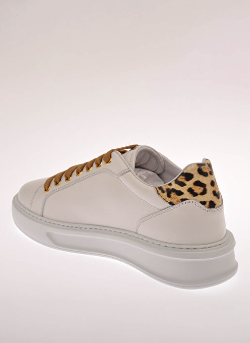 Roberto Cavalli Beyaz Kadın Deri Sneaker LONDON W - Görsel 5