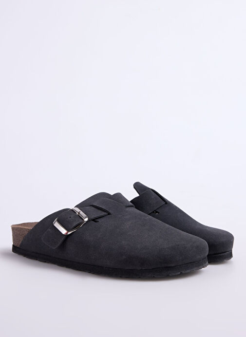 Cotton Bar Siyah Kadın Terlik ALBIN - Görsel 3