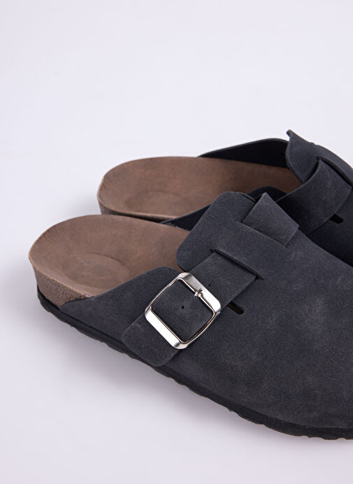 Cotton Bar Siyah Kadın Terlik ALBIN - Görsel 6