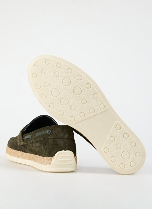 Cotton Bar Haki Erkek Süet Günlük Ayakkabı MILO - Görsel 5
