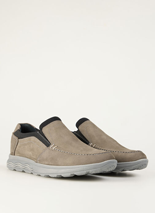 Cotton Bar Gri Erkek Deri Günlük Ayakkabı TANYA - Görsel 8