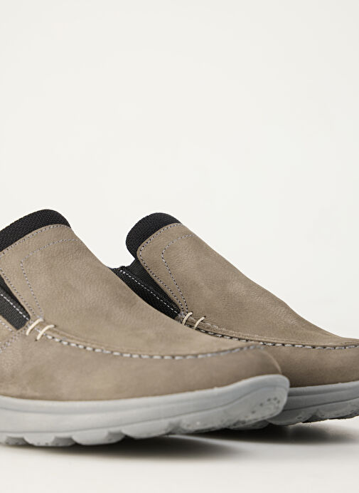 Cotton Bar Gri Erkek Deri Günlük Ayakkabı TANYA - Görsel 11