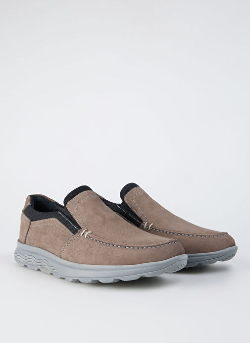 Cotton Bar Gri Erkek Deri Günlük Ayakkabı TANYA - Görsel 3