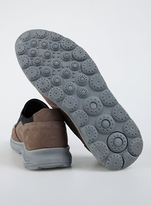 Cotton Bar Gri Erkek Deri Günlük Ayakkabı TANYA - Görsel 5