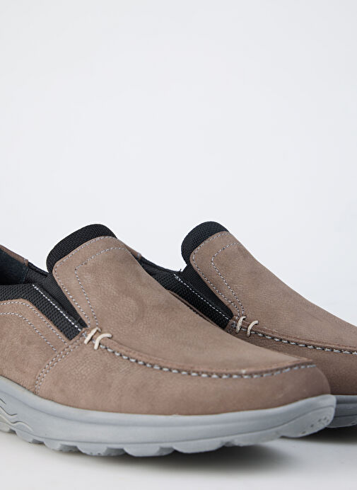 Cotton Bar Gri Erkek Deri Günlük Ayakkabı TANYA - Görsel 6