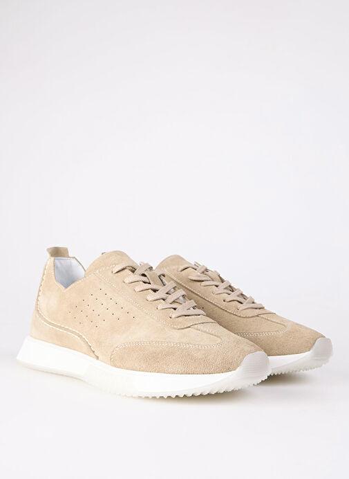 Cotton Bar Bej Erkek Süet Sneaker TROY-SAUL - Görsel 3