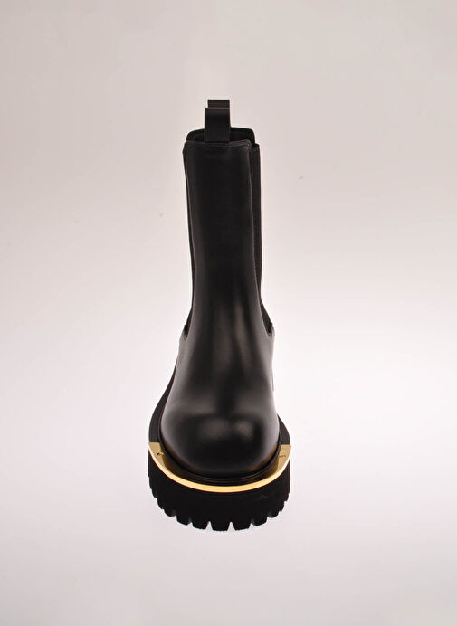 Roberto Cavalli Siyah Kadın Deri Bot NATHAN W - Görsel 4