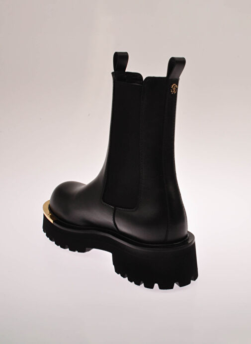 Roberto Cavalli Siyah Kadın Deri Bot NATHAN W - Görsel 5