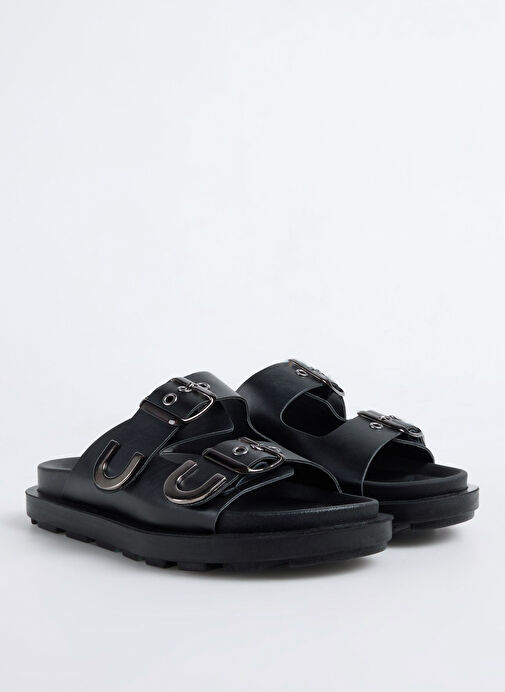 F By Fabrika Siyah Kadın Terlik ALICIA - Görsel 3