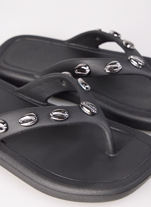 F By Fabrika Siyah Kadın Plaj Terliği HELENA - Görsel 6