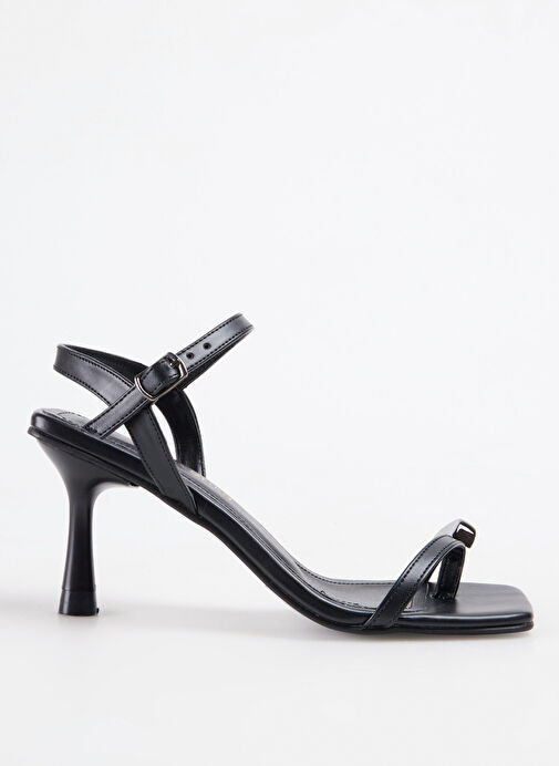 F By Fabrika Siyah Kadın Topuklu Ayakkabı BRIGID - Görsel 2