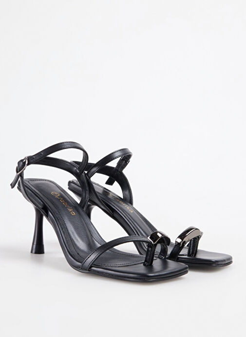 F By Fabrika Siyah Kadın Topuklu Ayakkabı BRIGID - Görsel 3